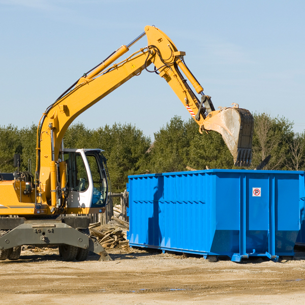 can i choose the location where the residential dumpster will be placed in Bishop Hills